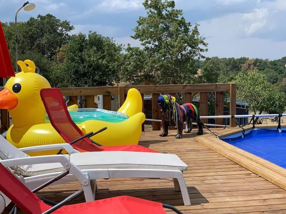 Gite A La Ferme Avec Jacuzzi Et Piscine Chauffee Saint-Felix-de-Tournegat Bagian luar foto